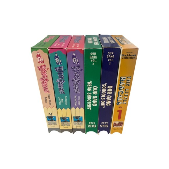 THE LITTLE RASCALS / OUR GANG TV Show & Movie Lot 7 VHS Tapes 80s 90 Tested - Picture 2 of 16